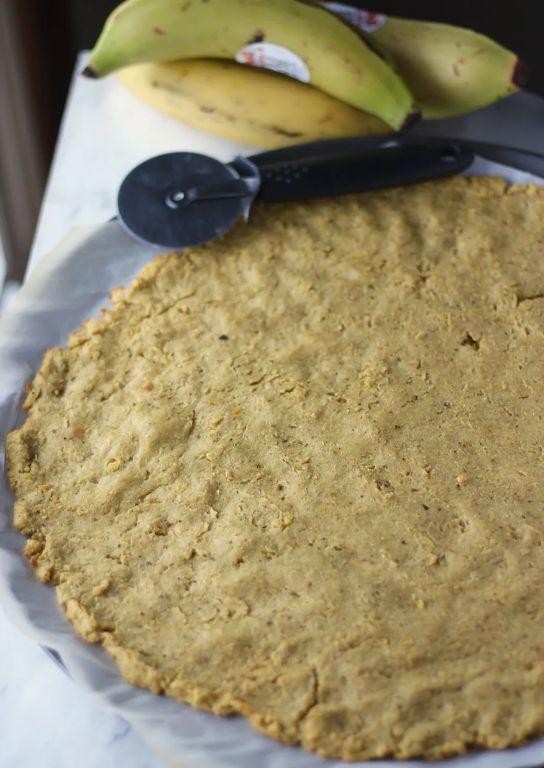 Green Banana Flour Pizza Crust