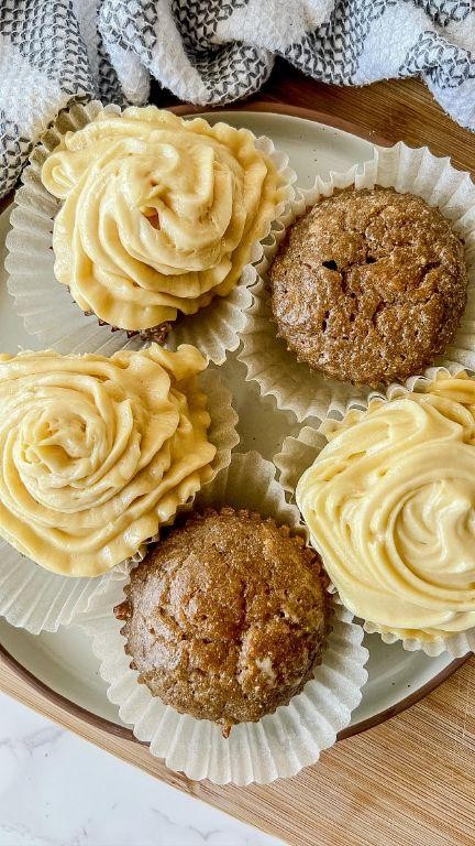 Green Banana Flour Vanilla Cupcakes