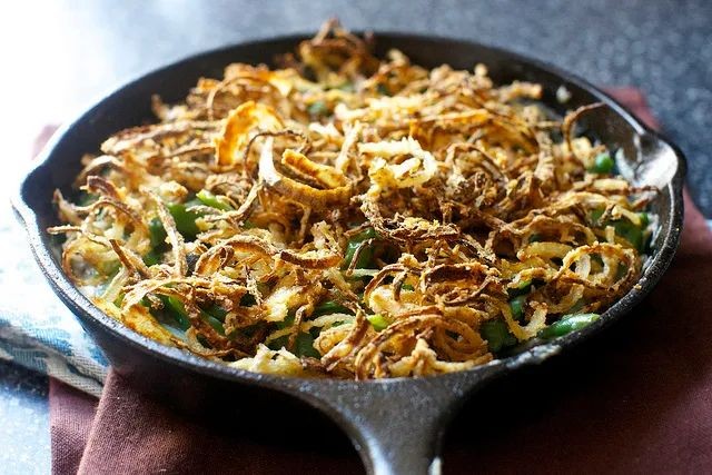Green Bean Casserole with Crispy Onions