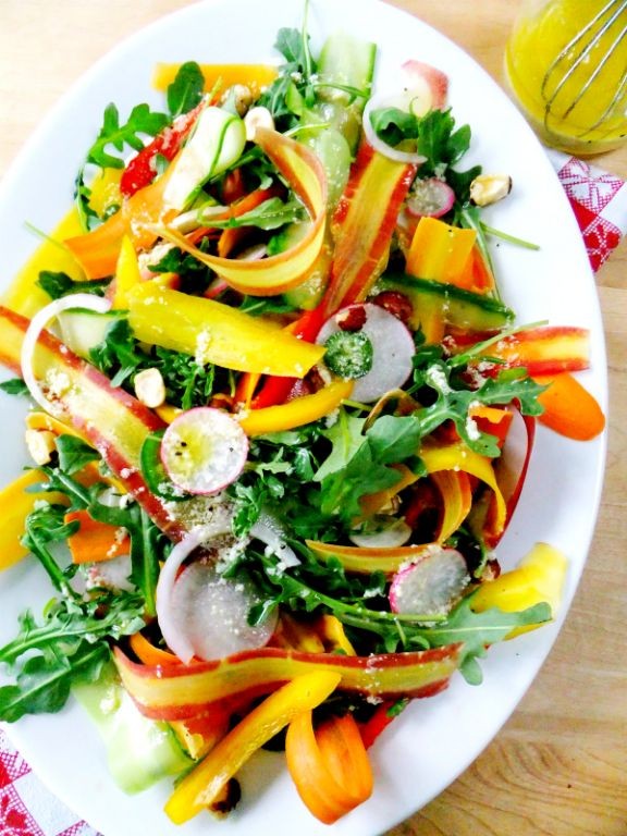 Green Bean and Carrot Ribbon Salad