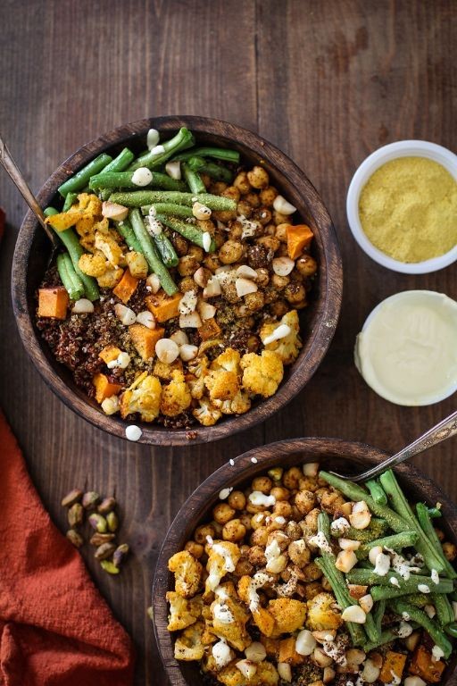 Green Bean and Quinoa Buddha Bowl