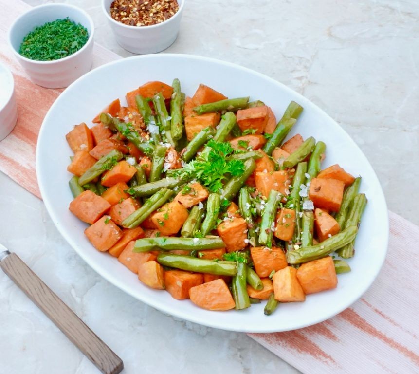 Green Bean and Sweet Potato Medley