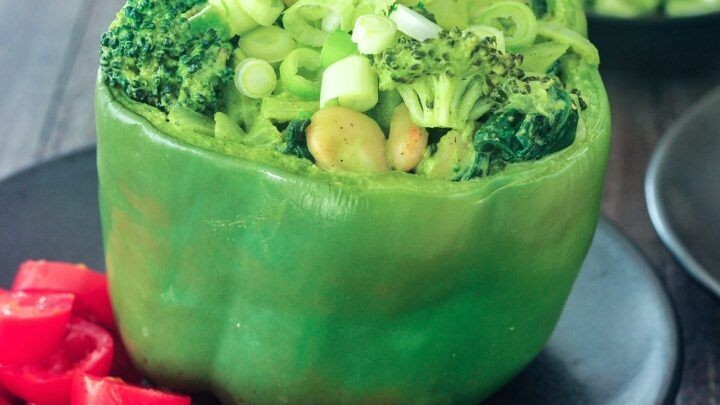 Green Goddess Stuffed Bell Peppers