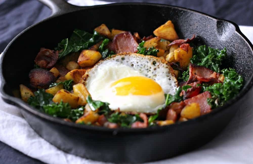 Green Plantain and Egg Breakfast Skillet