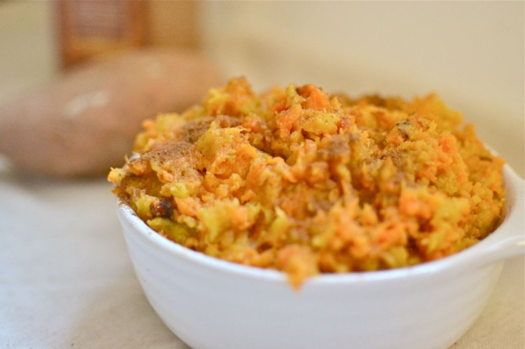 Green Plantain and Sweet Potato Mash