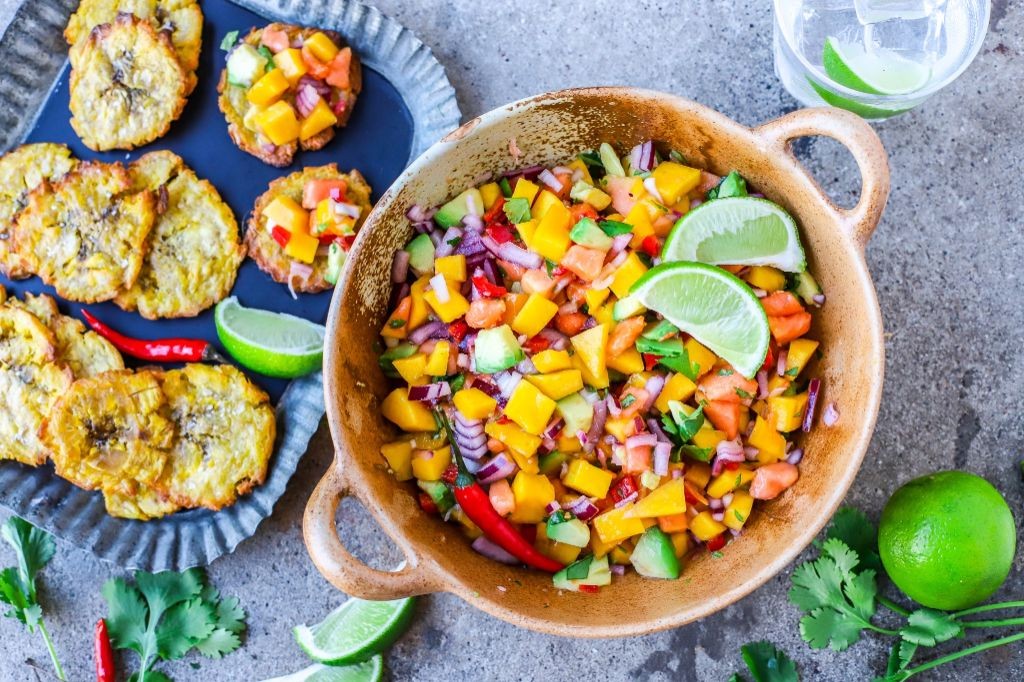 Green Plantain and Tomato Salsa