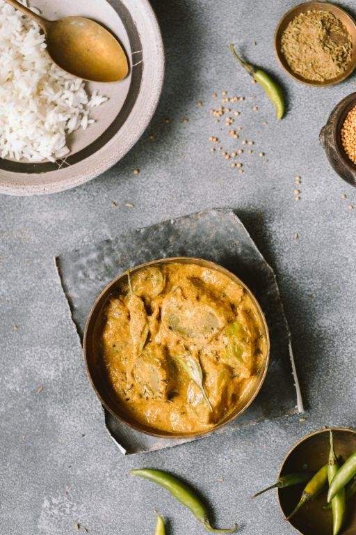 Green Tomato Chutney with Mustard Seeds