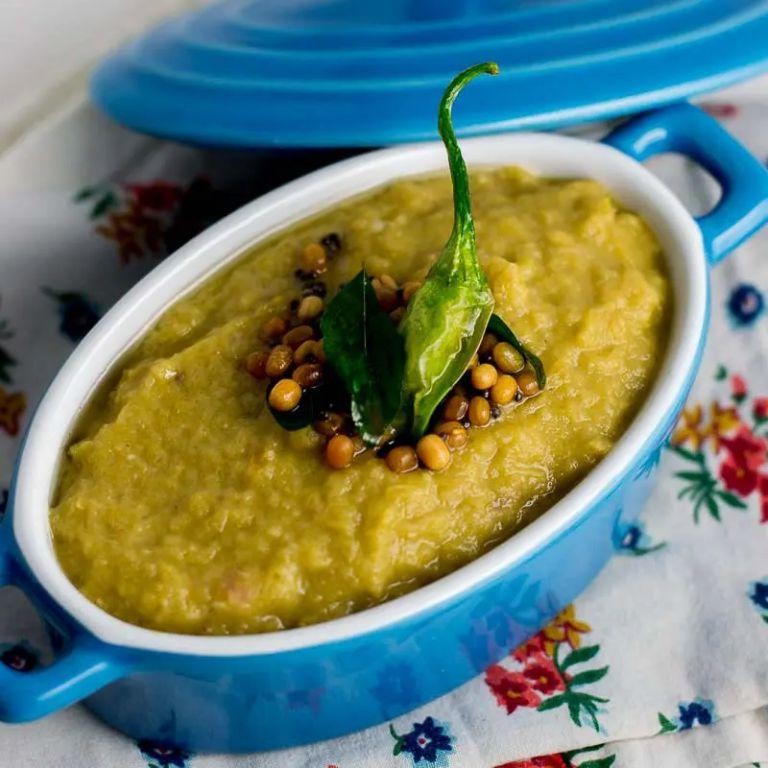 Green Tomato Pachadi with Yogurt