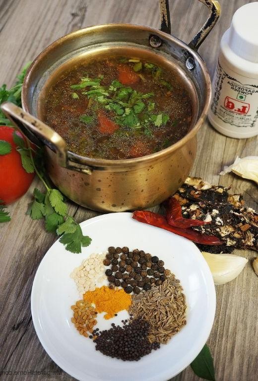 Green Tomato Rasam with Tamarind