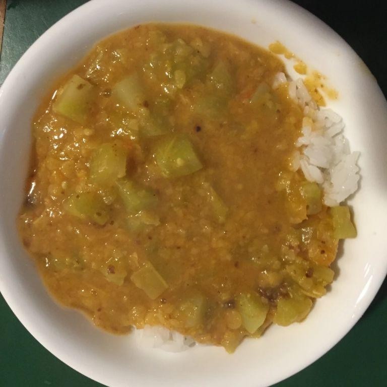 Green Tomato and Lentil Stew