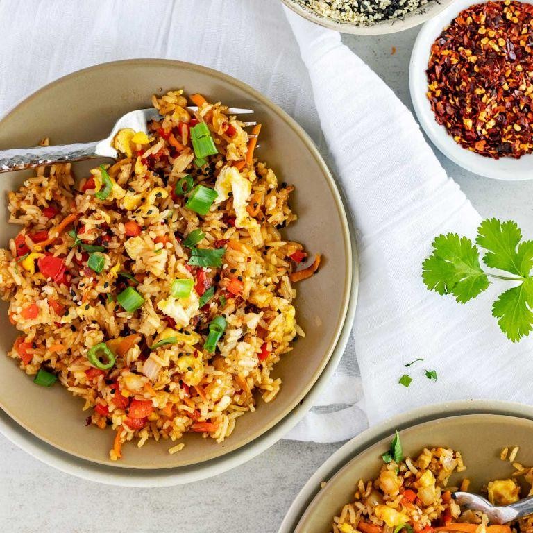 Griddle-Fried Rice with Vegetables