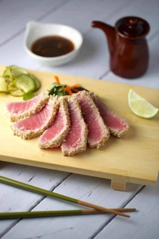 Grilled Ahi Steaks with Ginger Lime Glaze