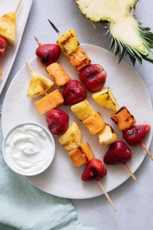 Grilled Apple and Banana Skewers