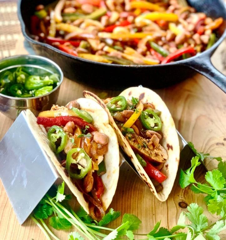 Grilled Chicken and Pinto Bean Tacos