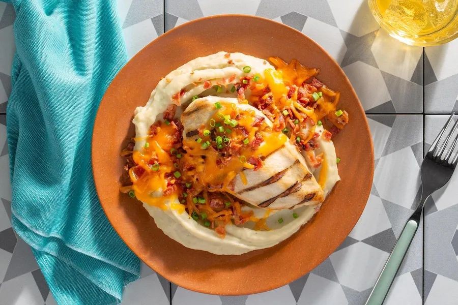 Grilled Chicken with Cauliflower Mash