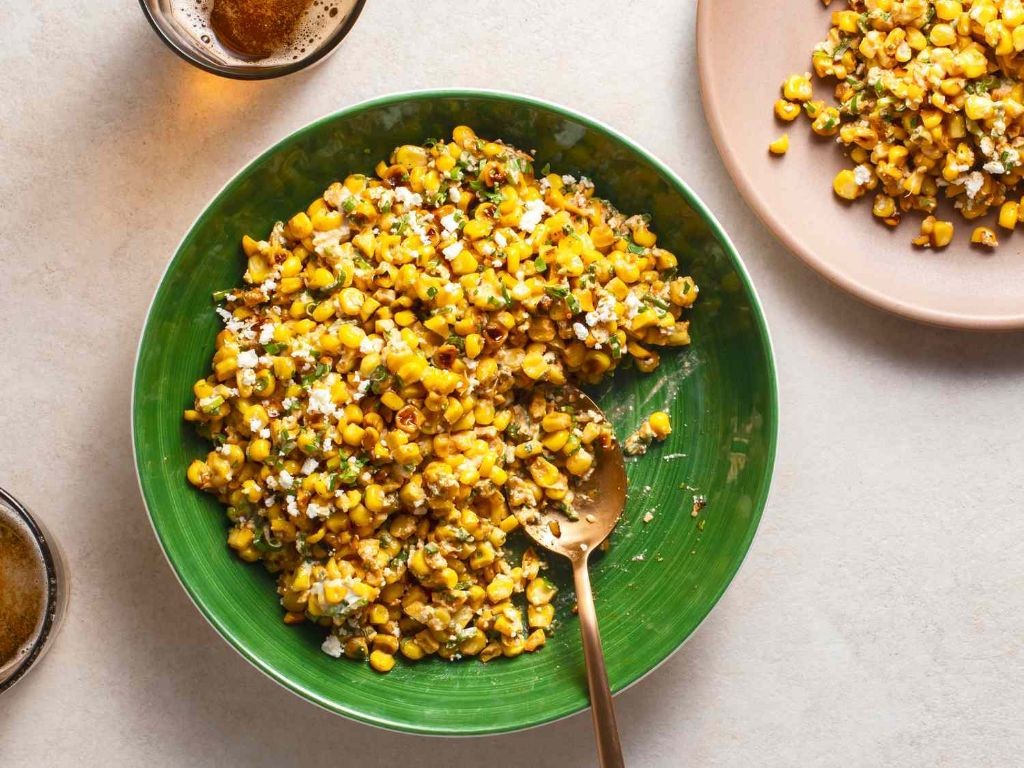 Grilled Corn Esquites with Cotija Cheese