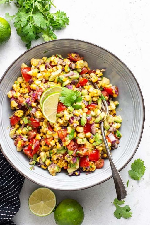 Grilled Corn and Avocado Salsa