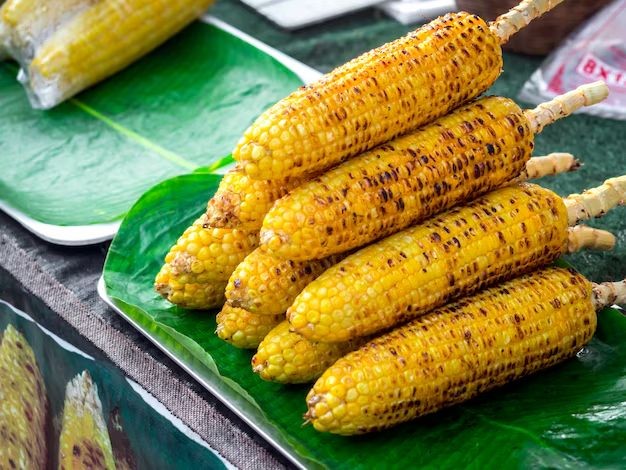 Grilled Corn in Banana Leaf