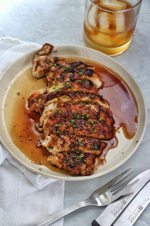 Grilled Crown Royal Apple Chicken