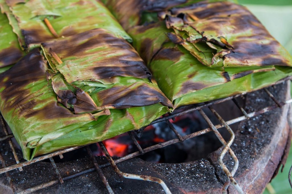 Grilled Fish in Banana Leaf