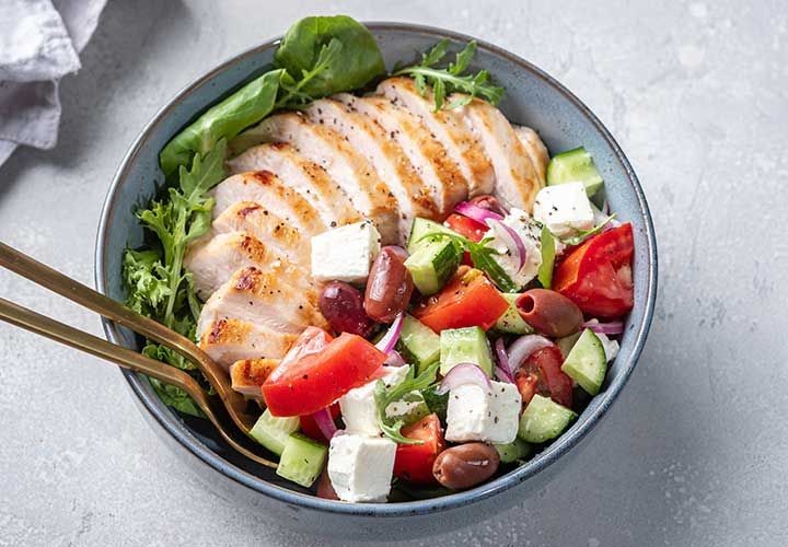 Grilled Lemon Herb Chicken Salad
