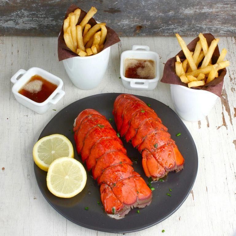 Grilled Lobster Tail with Brown Butter Sauce