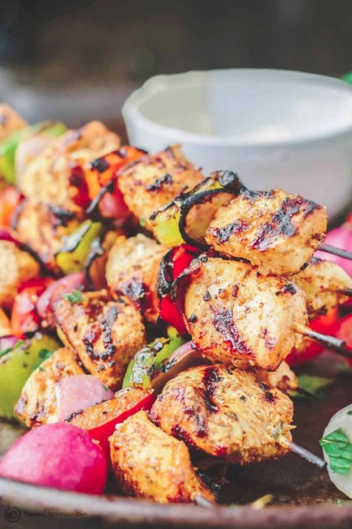 Grilled Mediterranean Chicken Skewers