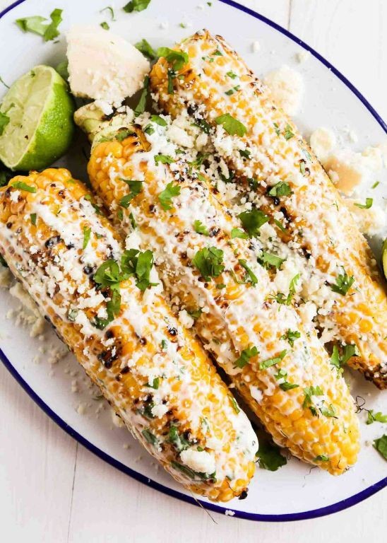 Grilled Mexican Street Corn (Elote)