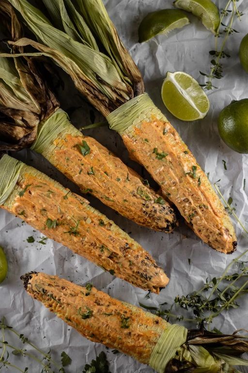 Grilled Mexican Street Corn with Chili Lime Mayo