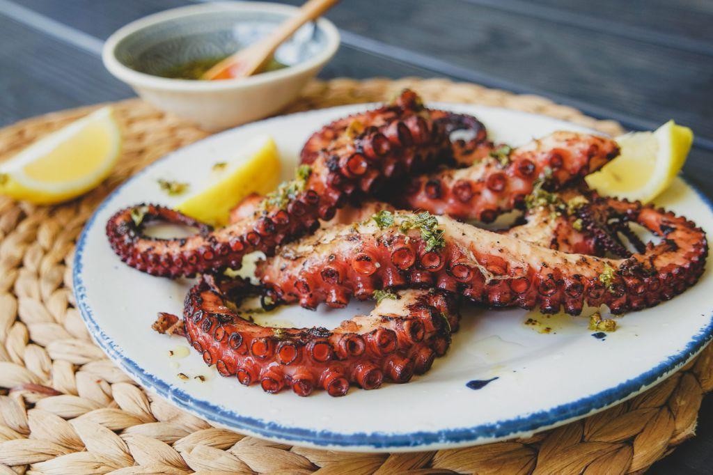 Grilled Octopus with Lemon and Olive Oil