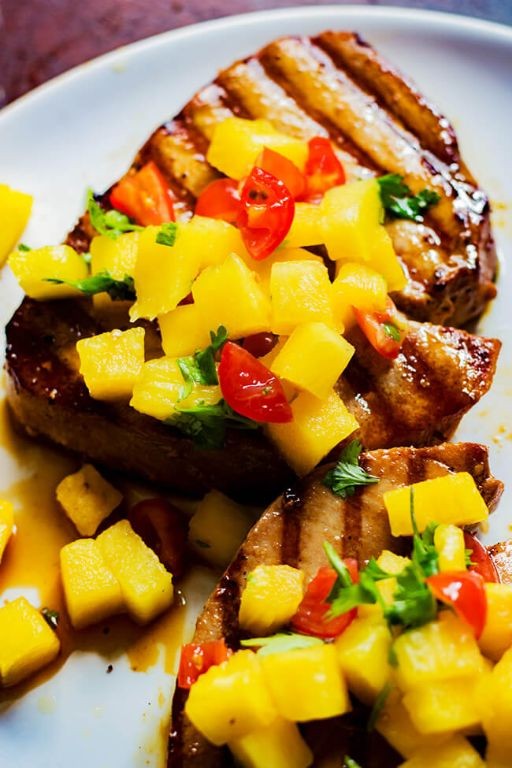 Grilled Outback Ahi Tuna with Pineapple Teriyaki Glaze