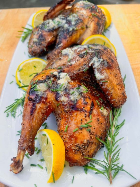 Grilled Pheasant with Rosemary and Lemon