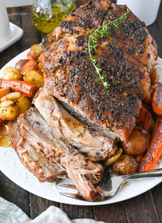 Grilled Pork Cushion with Rosemary and Garlic