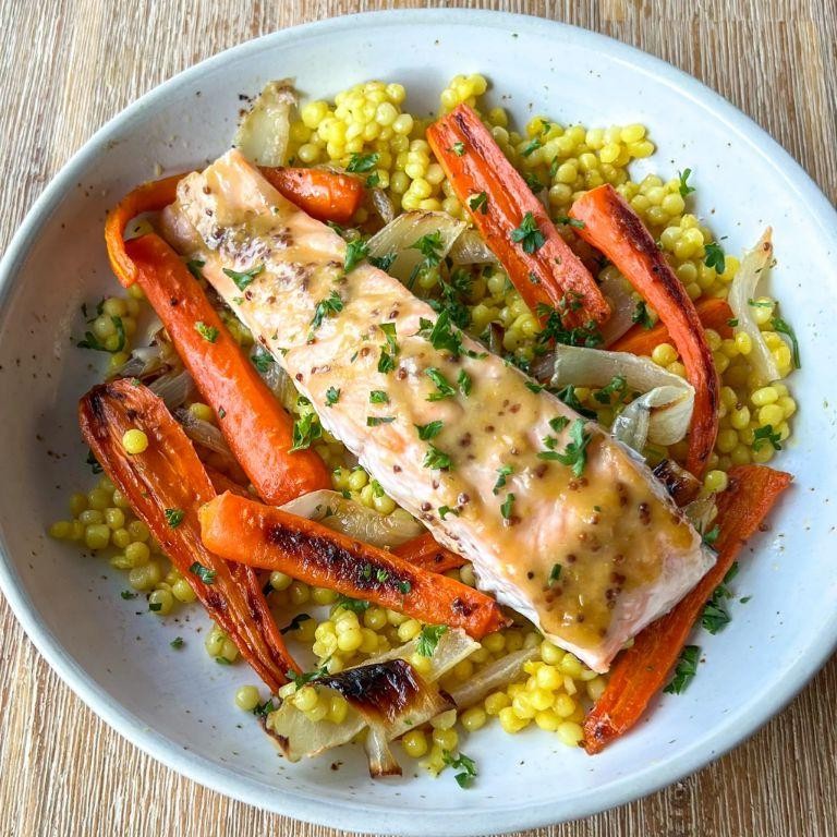 Grilled Salmon with Dijon Mustard Glaze