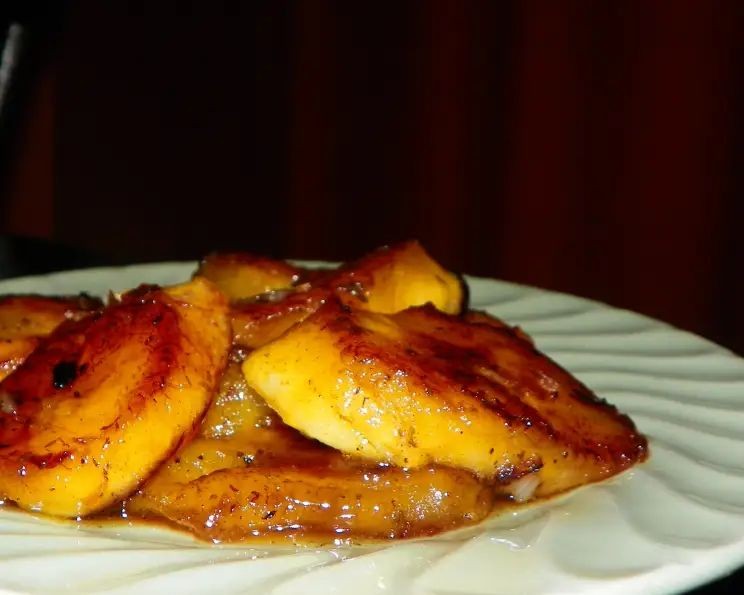 Grilled Sweet Plantain with Honey Drizzle