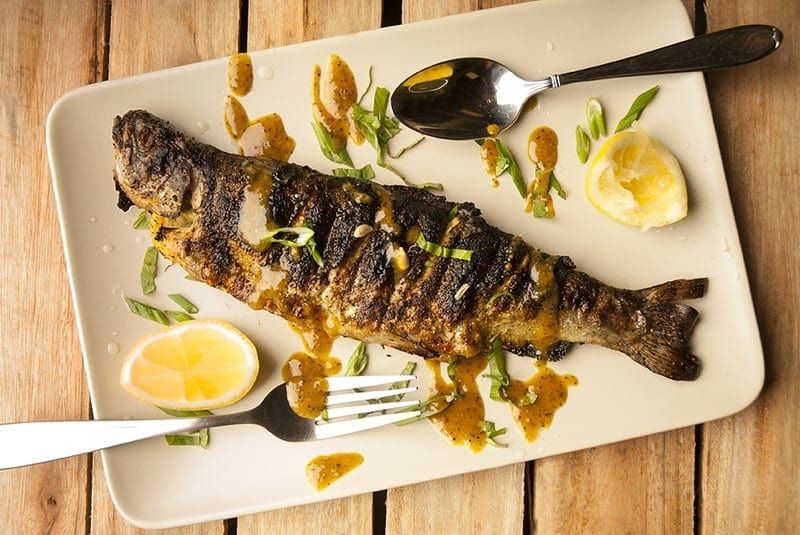 Grilled Trout with Lemon Pepper
