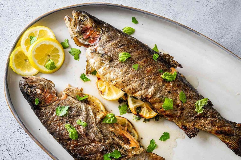 Grilled Trout with Rosemary and Thyme