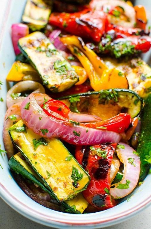 Grilled Vegetable Platter with Balsamic Glaze