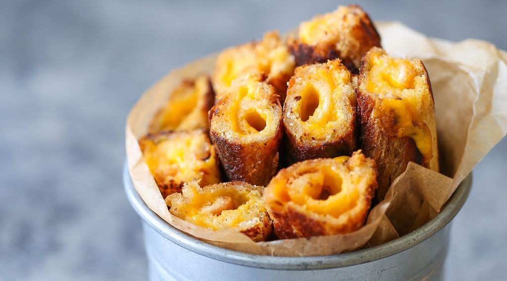 Grilled cheese pinwheels