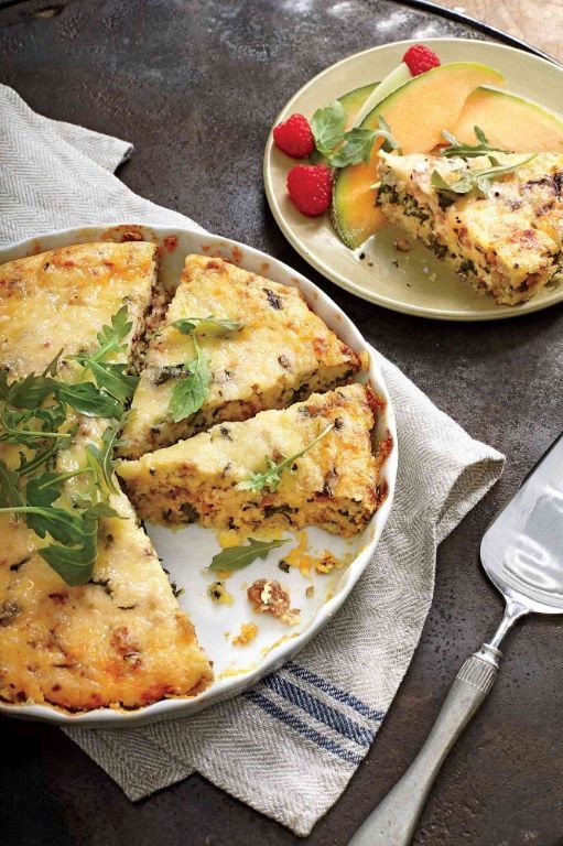 Grits and Spinach Quiche