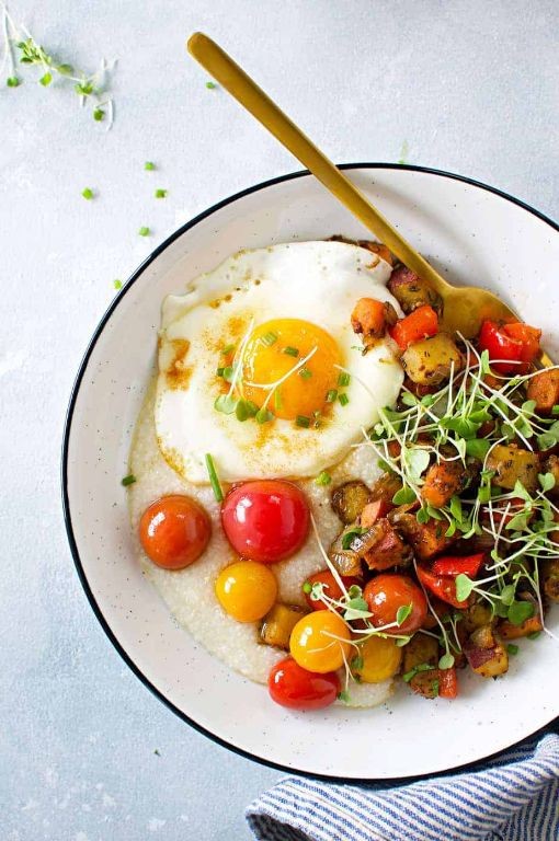 Grits and Sweet Potato Hash