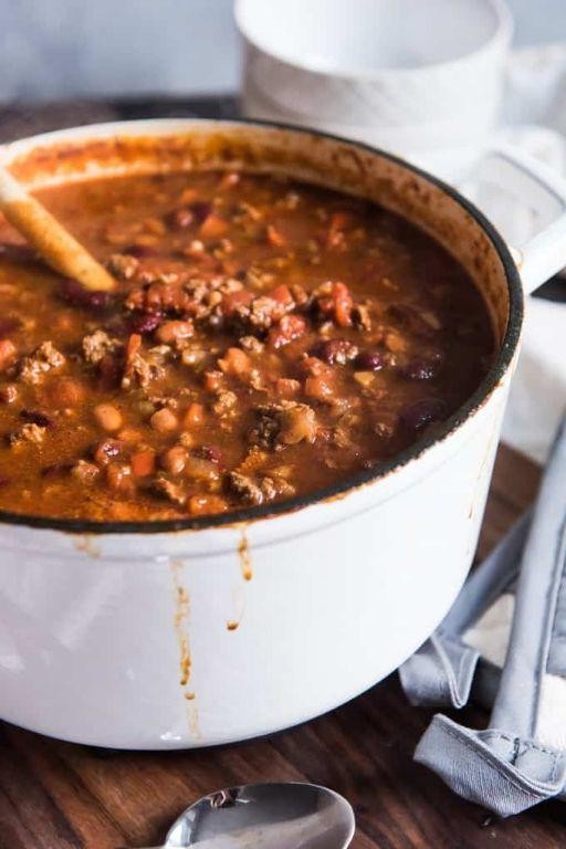 Ground Beef and Mushroom Chili
