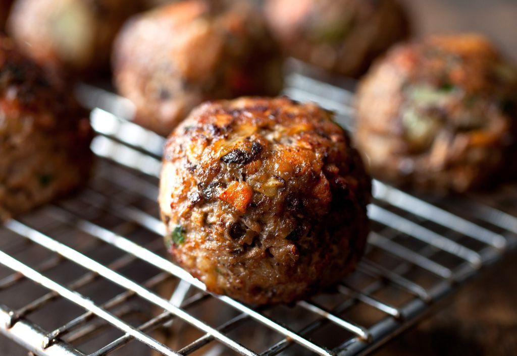 Ground Beef and Mushroom Meatballs