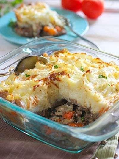 Ground Beef and Mushroom Shepherd