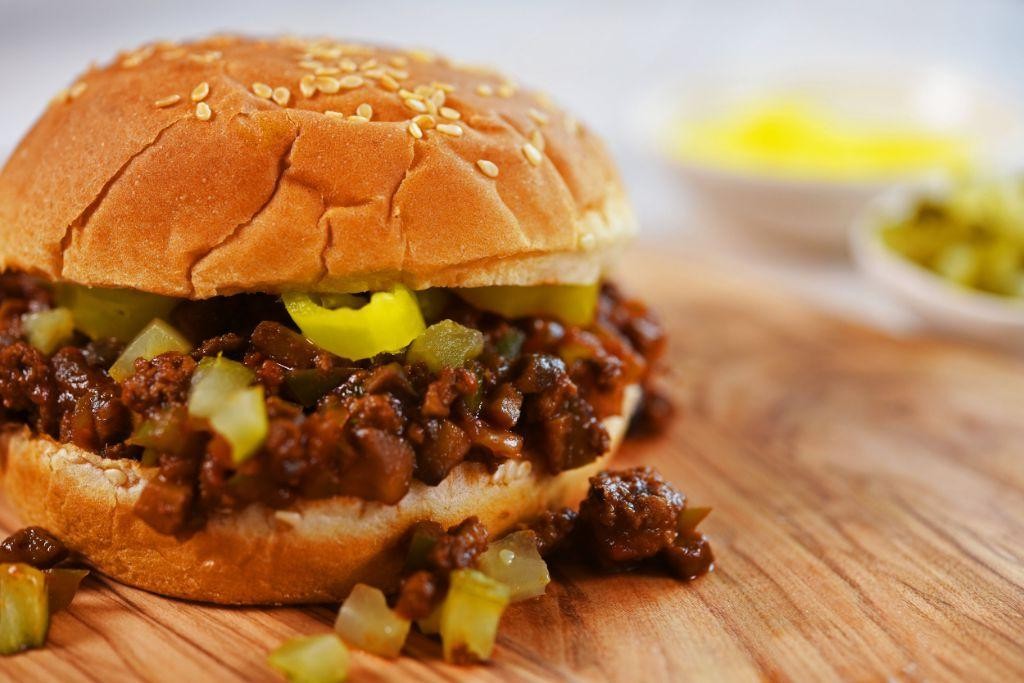 Ground Beef and Mushroom Sloppy Joes