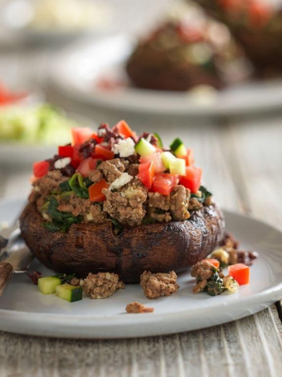 Ground Beef and Mushroom Stuffed Portobello Mushrooms