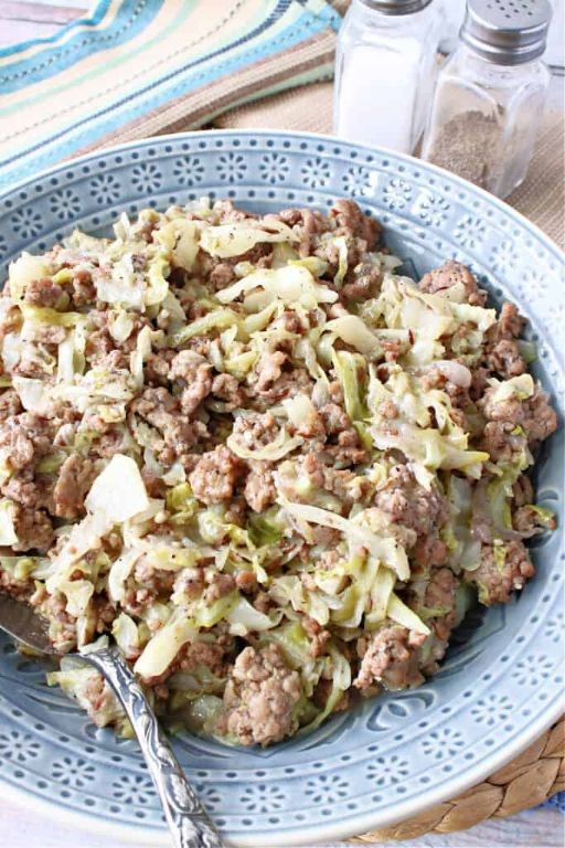 Ground Pork and Cabbage Casserole