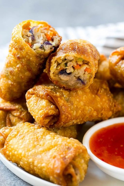 Ground Pork and Cabbage Egg Rolls