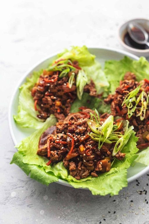 Ground Pork and Cabbage Lettuce Wraps