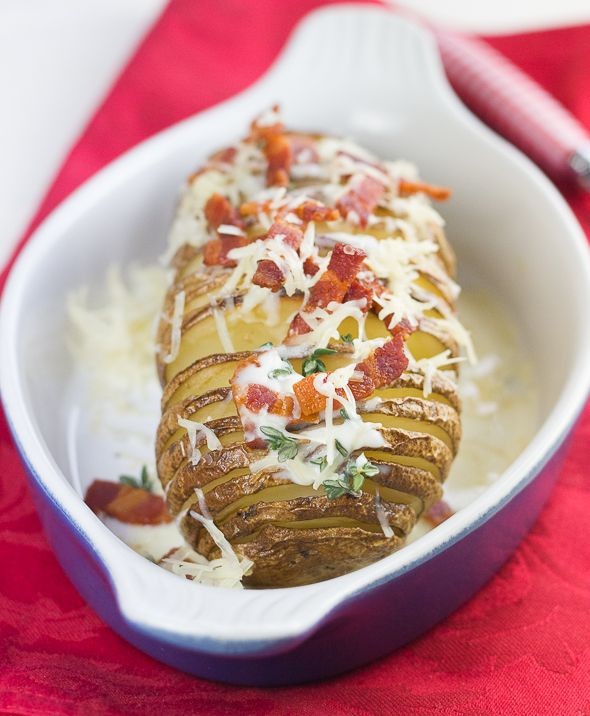Gruyère Stuffed Hasselback Potatoes